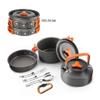 NEWCES Camping Cookware Pan Hiking Outdoor Cooking Picnic Bowl Spoon Carabiner Set Portable Non Stick Pot for Hiking Backpacking Pots & Pans view 4