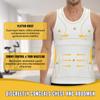 PODFAN Compression Shirt Men, Slimming Tank Top, Gynecomastia Undershirts, Tummy Control Shapewear, Mens Body Shaper Vest(White,3X-Large) view 3