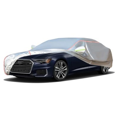 ACHETE Car Covers are Suitable for 2000-2023 Audi A6,Water, Rain, Sun and Snow Resistant Oxford Fabric Car Cover,with Side Door Zip (Color : White, Size : A6 Sport)