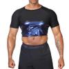 Sauna Sweat Suits Shirt for Men Sweat Suit Compression T-Shirt Workout Sports Shapewear Gym Exercise Jacket (Black, L) view 1