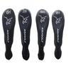 AGXGOLF Long Neck Head Covers for #6, 7, 8 & 9 Hybrid Irons : Fits Left or Right Hand All Brands. Black w/White Embroidery; Keep Your Golf Clubs Safe view 1