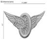 Smith & Warren Motorcycle Wings (C639, Silver) view 2
