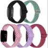 5-Pack Elastic Nylon Bands Compatible with Fitbit Inspire 3/Inspire 2/Inspire HR/Inspire, Breathable Adjustable Replacement Stretchy Nylon Loop Wristband Sport Strap for Women Men, 504 view 1