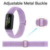 5-Pack Elastic Nylon Bands Compatible with Fitbit Inspire 3/Inspire 2/Inspire HR/Inspire, Breathable Adjustable Replacement Stretchy Nylon Loop Wristband Sport Strap for Women Men, 504 view 3