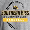 Sport Your Gear Southern Miss Baseball Seams Collegiate Fan T-Shirt - White - 3XL view 2