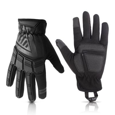 Glove Station - Impulse Guard Tactical Gloves for Men - Touch Screen Working Gloves Ideal for Sports & Outdoors, Motorcycle and Hunting - Black, Small