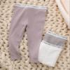 Calvin Klein Organic Unisex Baby Essentials 3-Pack Cotton Pants, Everyday Casual Wear, Ultra-Soft & Comfortable Fit, Purple Dove/Egret/Gull view 2