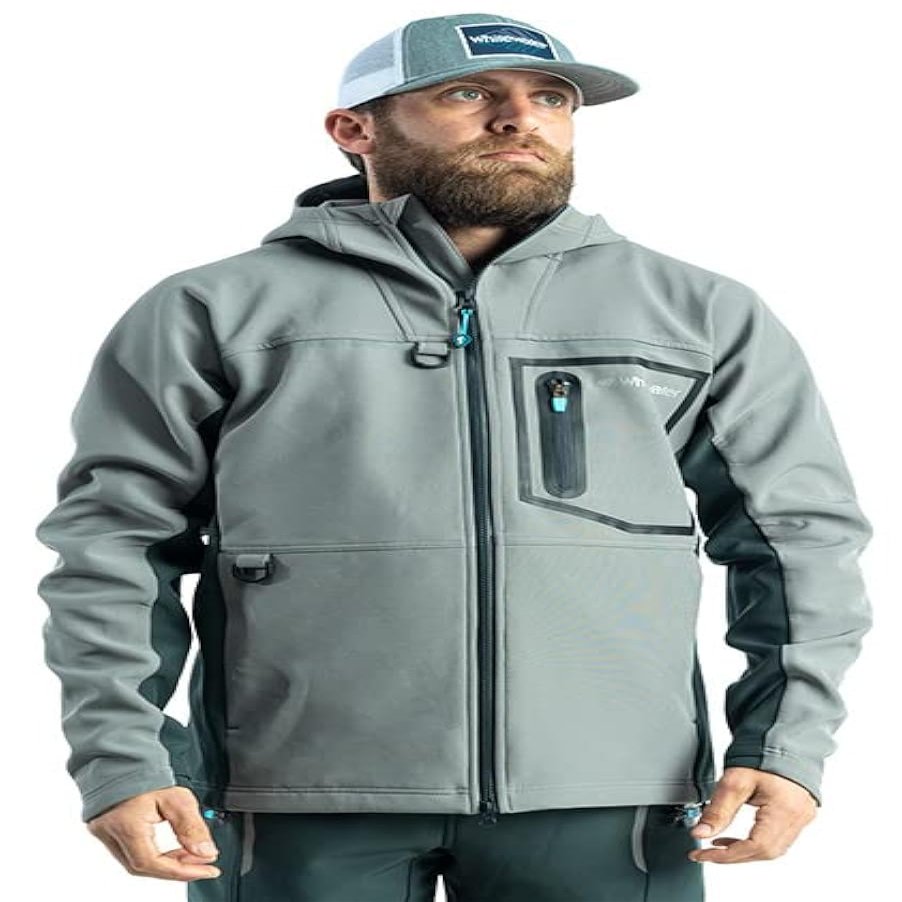 Whitewater Tamer Softshell Windproof Hooded Fishing Jacket (Shade, XX-Large)