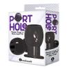 Sexy, Kinky Gift Set Bundle of Port Hole, Hollow Butt Plug, Black and Icon Brands The Silver Starter, Bejeweled Annodized Stainless Steel Plug, Violet view 2