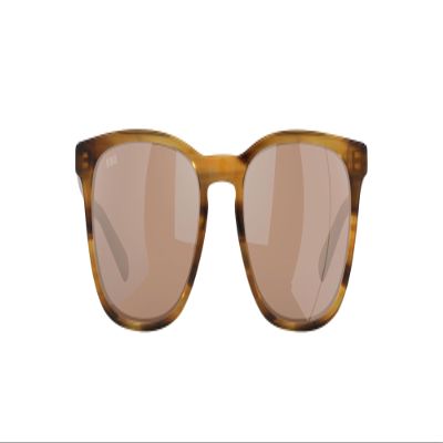 Costa Del Mar Unisex Sunglasses Salt Marsh Frame, Copper Silver Mirror Lenses, 53MM