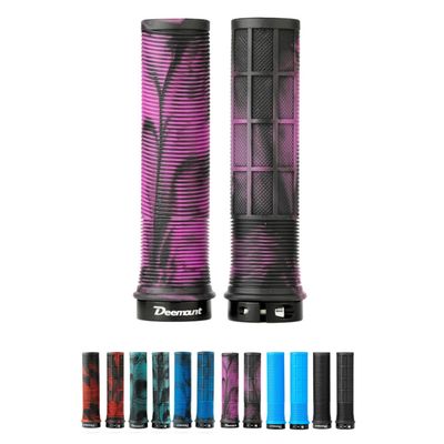 Bike Grips for Bicycle Handlebar  Comfortable Bicycle Handle Lock-on Grips for Mountain Bike, BMX, Available in Multiple Vibrant Color Options (Hot Purple)
