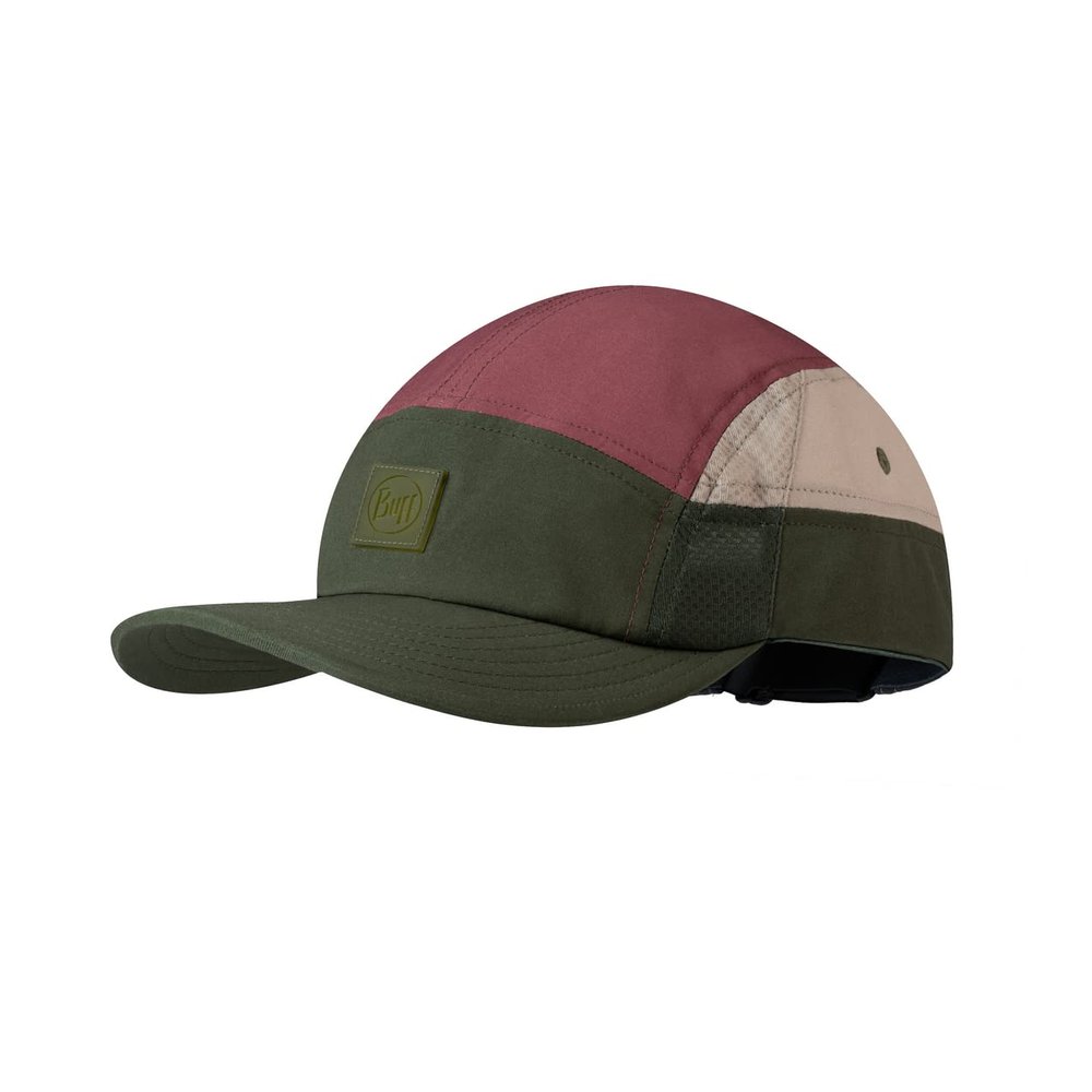 BUFF Adults 5 Panel Go UPF 50 Adjustable Lightweight Running Cap - Military LXL