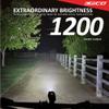 CECO-USA: 1,200 Lumen USB Rechargeable Bicycle Headlight  HARD MOUNT VERSION - Tough & Durable IP67 Waterproof & FL-1 Impact Resistant Super Bright Model F1200  For Commuters, Road & Mountain Bikes view 2