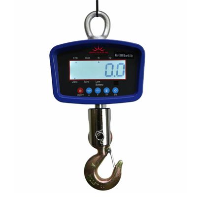 Liberty LS-924 Medium General Purpose Crane Scale for Luggage Weight Suitcase Hunting Farm Bike Bow Fish Weight Fishing Scale, Digital Hanging Scale (LCD Display) 500 lb x 0.1 lb
