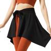 SPYMINNPOO Tennis Athletic Yoga Skirt, One Piece Straps Yoga Ballet Tennis Jogging Skirts Short Skirt Cover Up (Black) view 2
