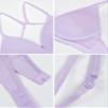 Fruit of The Loom Girls' Big Seamless Soft Cup Bra, Lilac Whisper/Black Hue, 32 view 4