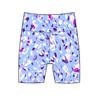 Bloch Girls Nicole Bike Shorts, Pale Blue Petals, 8