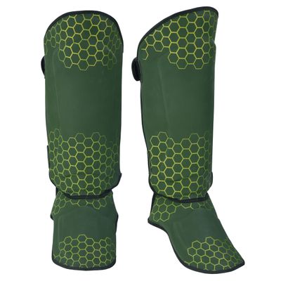 PFG Ultimate Series Shin Instep - Boxing MMA Muay Thai Training (Olive Green, L/XL)