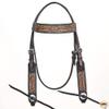 HILASON Western Horse Headstall American Leather Brown | for Horses view 2