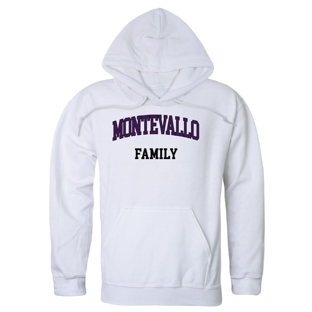 W Republic University of Montevallo Falcons Family Fleece Pullover Hoodie - White, Medium