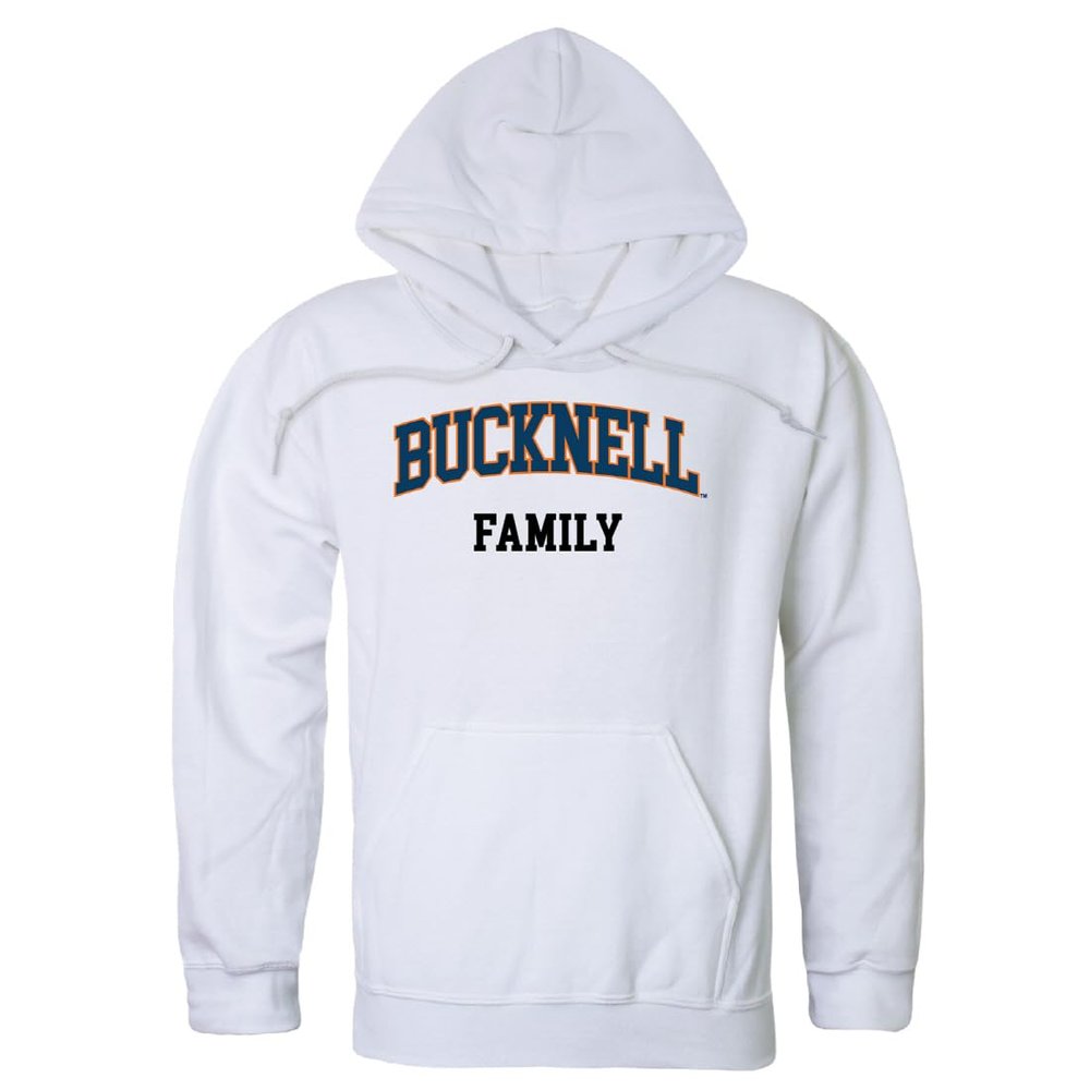W Republic Bucknell University Bison Family Hoodie Sweatshirts - White, Large