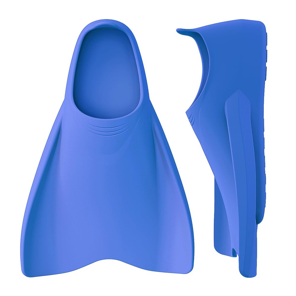 WSTOO Streamlined Training Short Fins - Silicone Swim Flippers for Adults and Youth (Men & Women), Ideal for Swimming, Snorkeling, and Diving