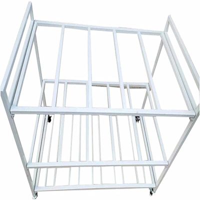 Scpantkend Large Yoga Mat Storage Rack Holder, Towel Rack with Wheels, Hold 9 Foam Roller Fitness Gear Organizer