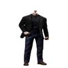 1/6 Scale Male Clothes,Men's Casual Suit Jeans Suit Coat Shirt Pant Shoes Costume Clothing for 12inch Male Action Figure Body (Black) view 1