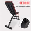 FSunKoFu Adjustable Weight Bench Workout Bench Weight Bench Adjustable Workout Bench Weight Lifting Sit Up Abdominal Bench Bold Square Tube Support with Pull Rope view 3