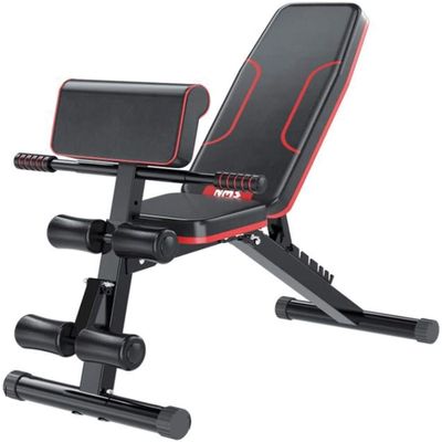 FSunKoFu Adjustable Weight Bench Workout Bench Weight Bench Adjustable Strength Training Bench Multi-Functional Incline Exercise Bench with Extended Backrest