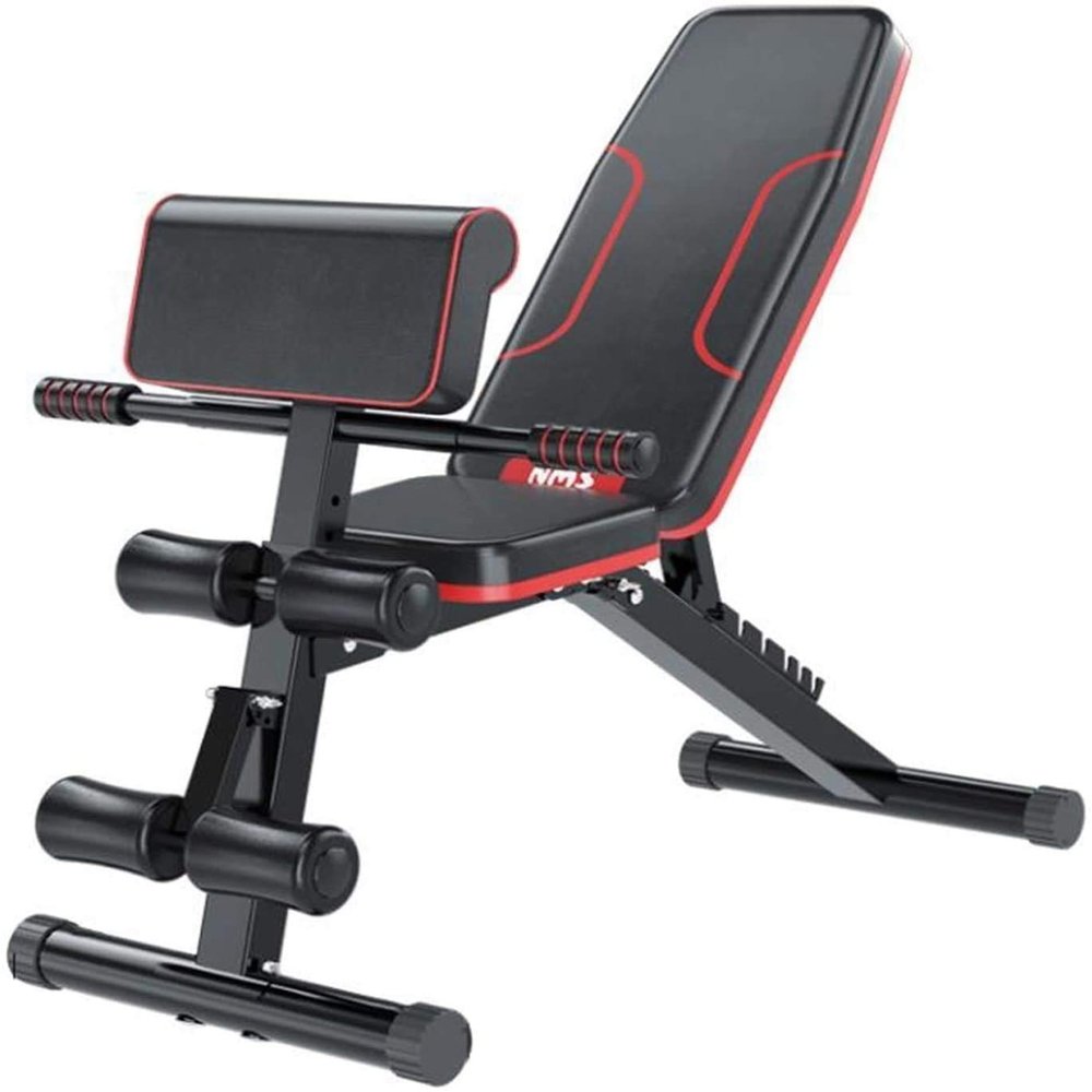 FSunKoFu Adjustable Weight Bench Workout Bench Weight Bench Adjustable Strength Training Bench Multi-Functional Incline Exercise Bench with Extended Backrest