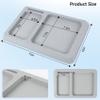 2 Pcs Boat Dash Pad,Multi-compartment Design Boat Dash Pad Foam,EVA Foam Boat Dashboard Organizer Accessory Holder for Fishing Boats, Kayaks, Car Dashboards,1510in,Grey view 4