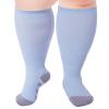 Ancrina Plus Size Compression Socks for Women & Men Wide Calf 15-20 mmhg Knee High Support Socks for Running view 1