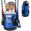 VIGERARI Baseball Bucket Bag- Coach Bag-Expandable Softball Bucket Organizer with Padded Seat-Coach Gifts-Training Equipment, Baseball Gear, Accessories view 1