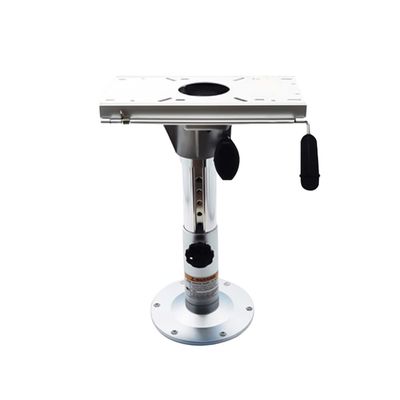 YUEWO Boat Seat Pedestal, Adjustable Height 13" to 18.9", Boat Seat Swivel Mount Base with Standard Seat Mount