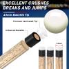 AKLOT Heavy Hitter Jump Break Cue-23oz~25oz 3 Piece Pool Stick 14mm Bakelite Tip for Explosive Breaks and Effortless Jumps view 2