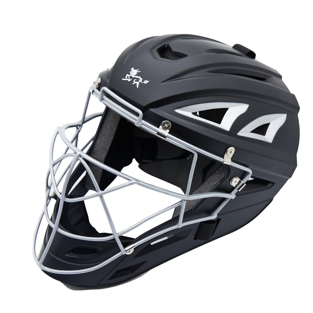Jadekylin Baseball Catchers Helmet Matte (Black,Small)