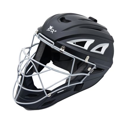 Jadekylin Baseball Catchers Helmet Matte (Black,Large)