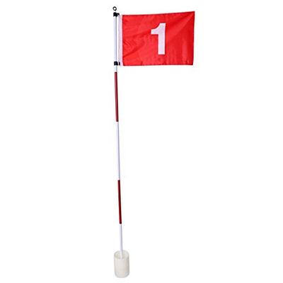Golf Backyard Garden Set Flag and Cup Hole Pin Putting Green Stick Pole Golf Accessories