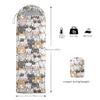 QOOMO Kawaii Cat Printed Camping Sleeping Bags,3 Season Warm & Cool Weather,Lightweight,Waterproof Sleeping Bags for Adults Kids Girls,Traveling,and Outdoors,Camping Gear Equipment,31x90inch view 2