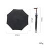 ZCBYBT 2-In-1 Sun Umbrella Carbon Fiber Walking Stick for The Elderly Umbrella Light 365G Anti-Slip Outdoor Walking Stick,Red view 3