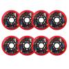 JHKJ 90A Hardness Inline Skate Wheel 76mm 80mm Polyurethane Replacement Wheel Premium Replacement Wheels 8 Pack Suitable for Everyday Training and Leisure,Red,80mm view 1