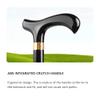 ZCBYBT 2 in 1 Walking Stick Umbrella Lightweight Sunshade Umbrella Windproof UV Protection Outdoor Non-slip Walking Sticks for Hiking and Camping,Gold view 2