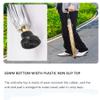 ZCBYBT 2 in 1 Walking Stick Umbrella Lightweight Sunshade Umbrella Windproof UV Protection Outdoor Non-slip Walking Sticks for Hiking and Camping,Gold view 3