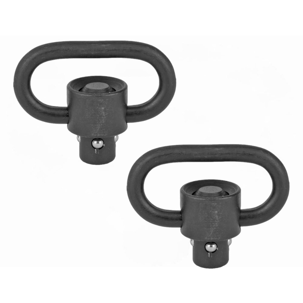 BRAVO COMPANY USA Gunfighter QD (Quick Detach) Heavy Duty Sling Swivel Flush Plunger Black, 2-Pack