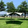 Camping Tent Tarp 16 x 15 ft Portable Hammock Rain Fly for Camping, Heavy Duty Waterproof Camping Tarp, Multifunctional Outdoor Camping Traveling Awning with Included Stakes and Carry Bag view 3