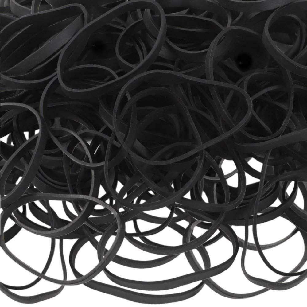 Tactical Rubber Bands Size #64 (3 1/2" x 1/4"), 100 Pcs Black Wide Thick Large Strong Heavy Duty Rubber Bands Heat Cold UV Resistant for Hunting Hiking Outdoor Camping Survival (200)