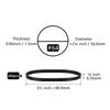Tactical Rubber Bands Size #64 (3 1/2" x 1/4"), 100 Pcs Black Wide Thick Large Strong Heavy Duty Rubber Bands Heat Cold UV Resistant for Hunting Hiking Outdoor Camping Survival (200) view 2