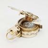 A HALLOWEEN STORE Solid Brass Nautical Military Compass Pocket Shiny Navigation Tool British Prismatic Compass view 3