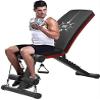 FSunKoFu Adjustable Weight Bench Training Fitness Gym Bench Adjustable Weight Bench Pressboard Supine Table Abdominals Fitness Equipment Abdominal Table for Home Multifunctional Folding Bench